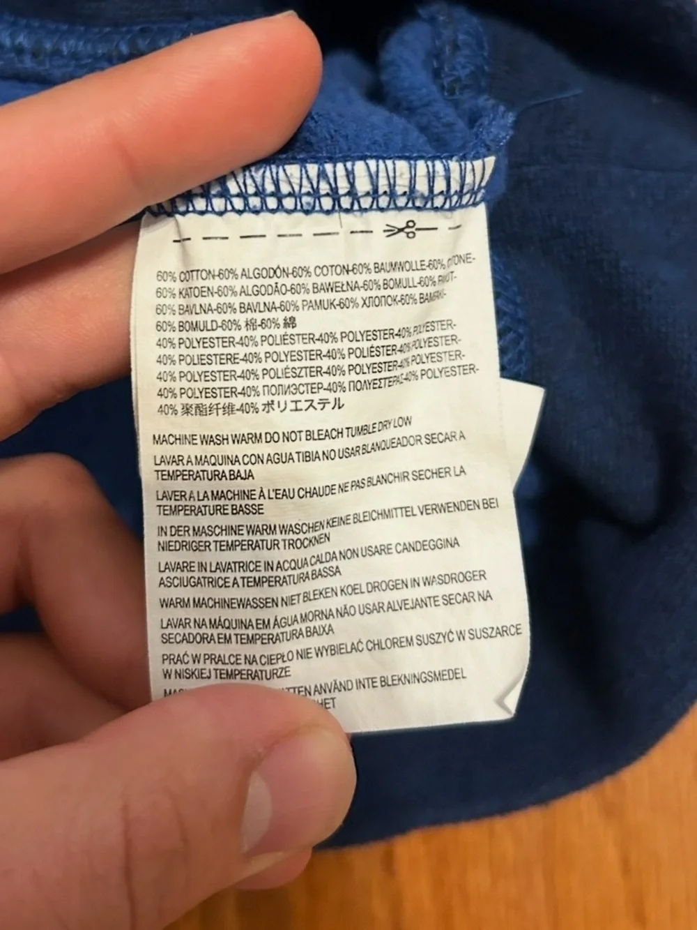 Vans Boys Navy Zip Up Hoodie Sweatshirt Size Medium